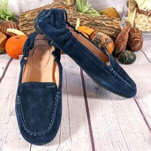 Taryn Rose Kristine Driving Loafers - Blue